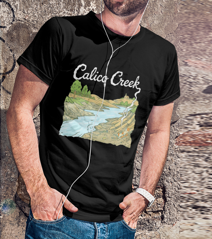 Calico Creek Scenic River And Countryside Landscape T-Shirt