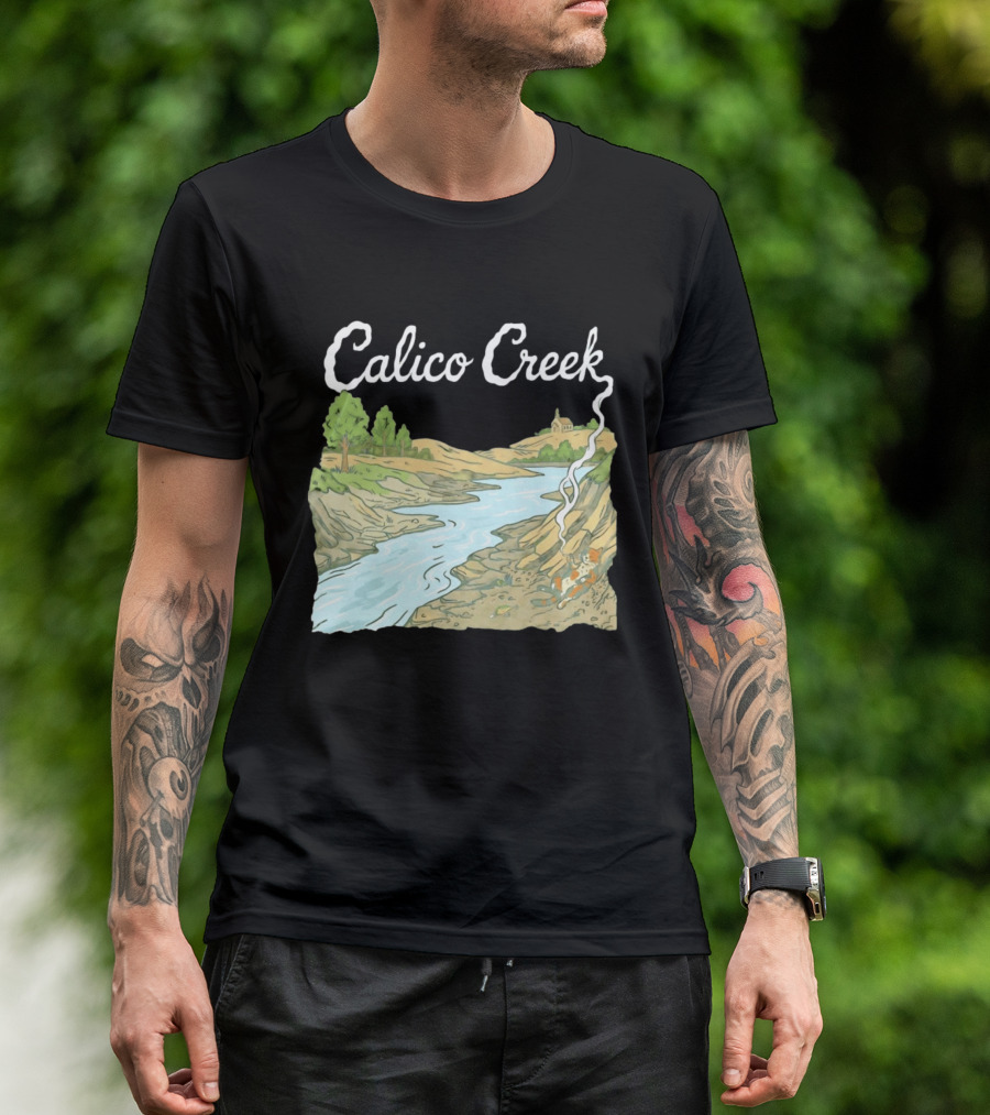 Calico Creek Scenic River And Countryside Landscape T-Shirt