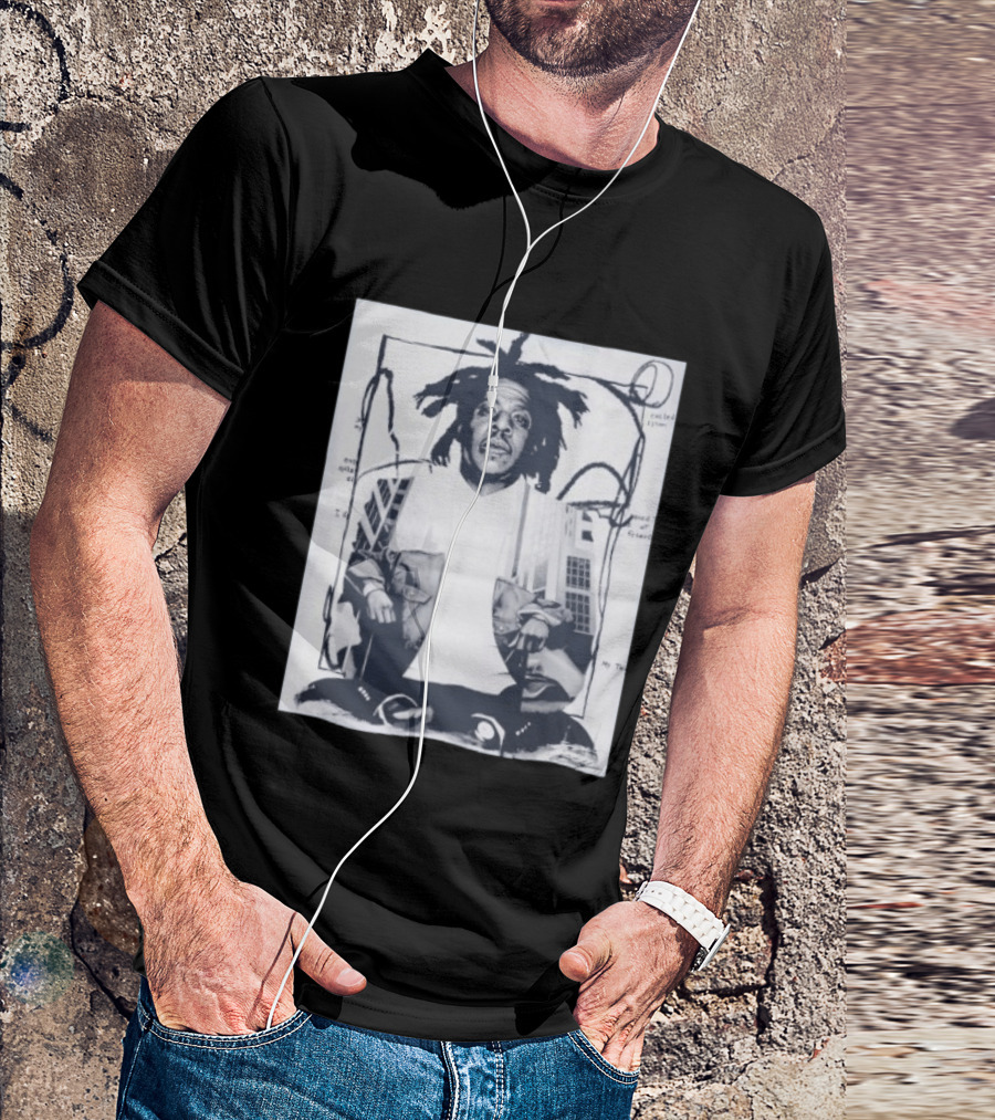 JAY Z Urban Style Portrait With Dreadlocks And Cityscape T-Shirt