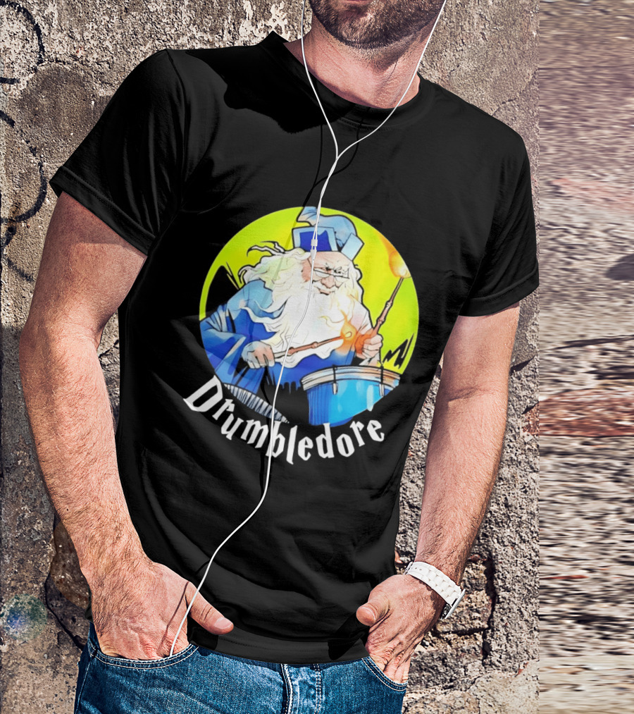 Drumbledore Wizards Percussionist Fantasy Magic T-Shirt