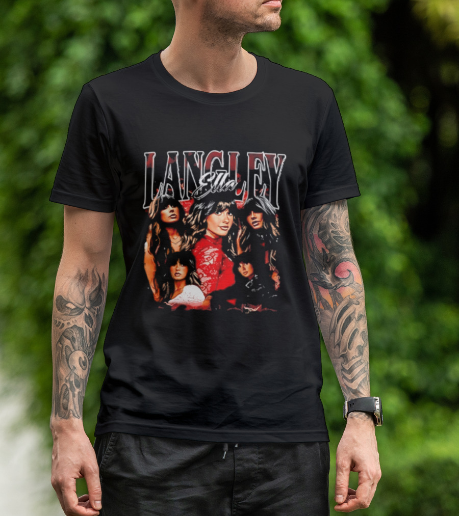 Ella Langley 90s Bootleg Style Retro Portraits T-Shirt