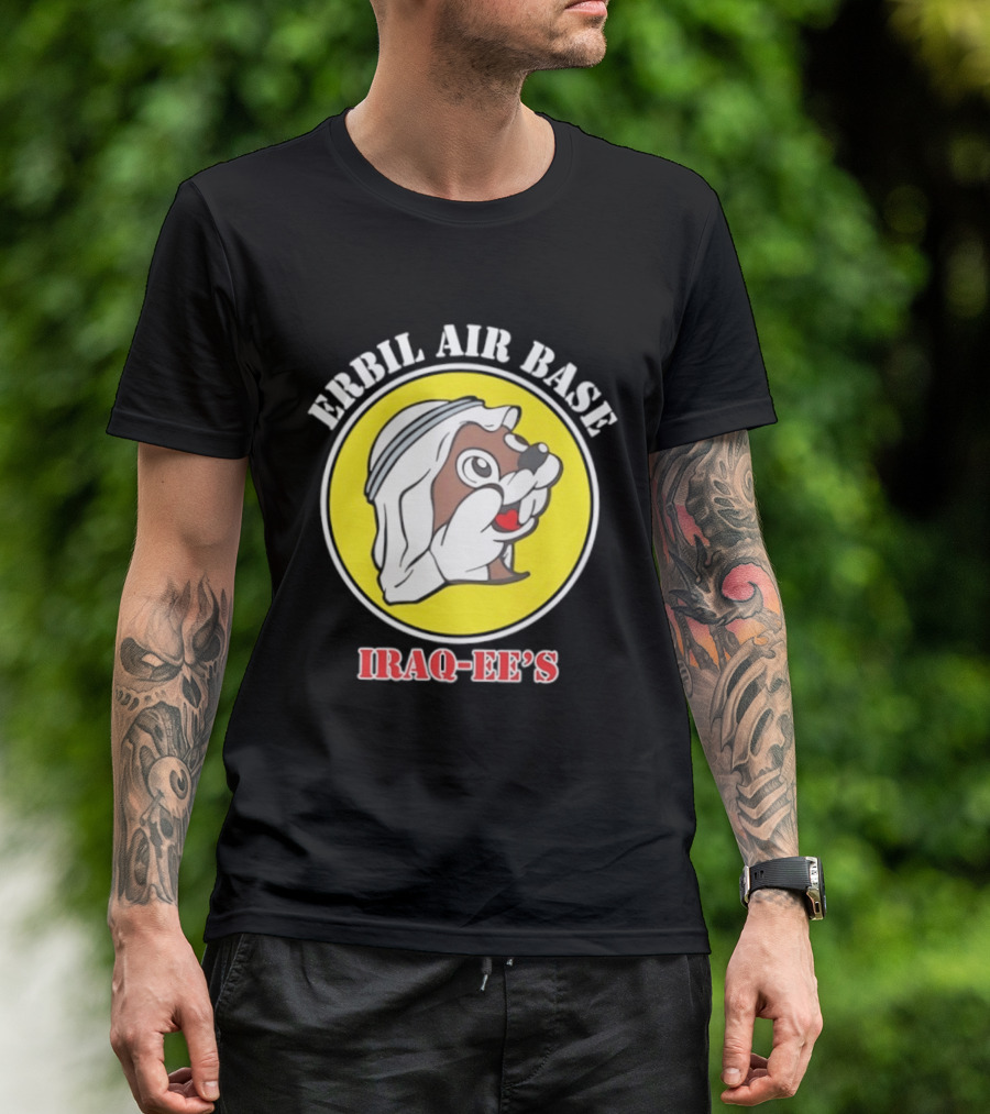 Erbil Air Base Iraq Eef's Cartoon T-Shirt