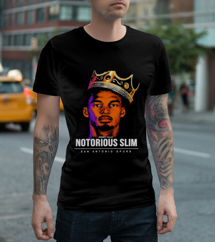San Antonio Spurs Notorious Slim King Victor Wembanyama Basketball Star T-Shirt