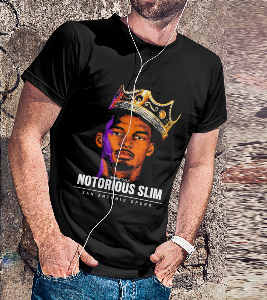 San Antonio Spurs Notorious Slim King Victor Wembanyama Basketball Star T-Shirt