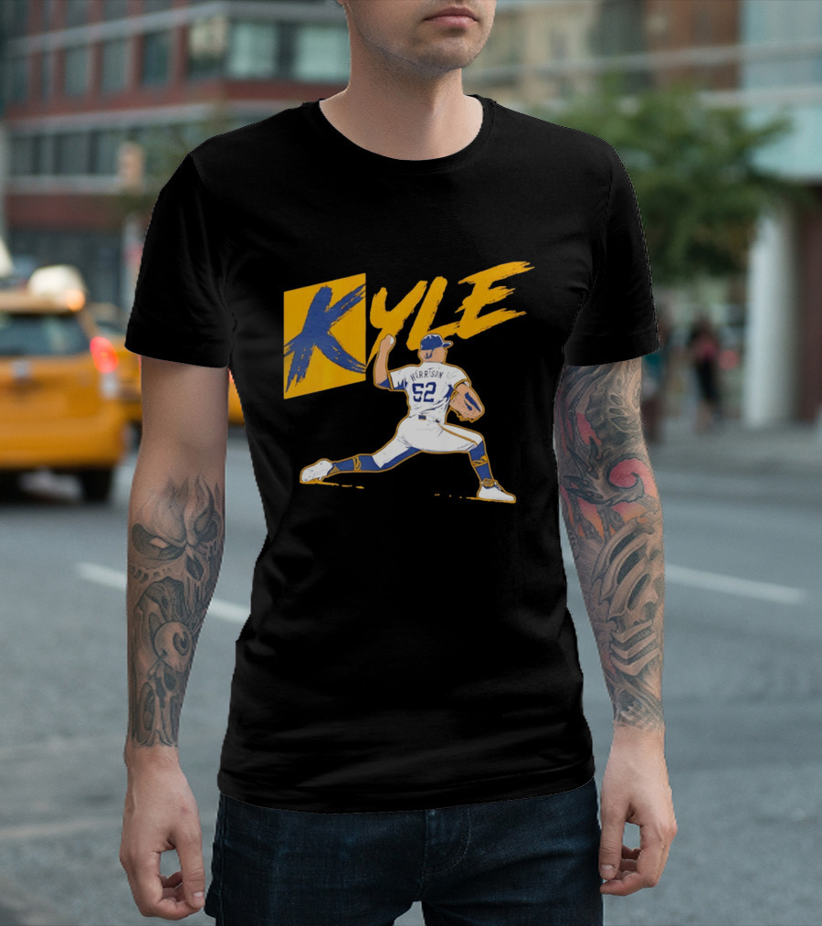 Kyle Harrison 52 Milwaukee Brewers MLB Baseball K Sign T-Shirt