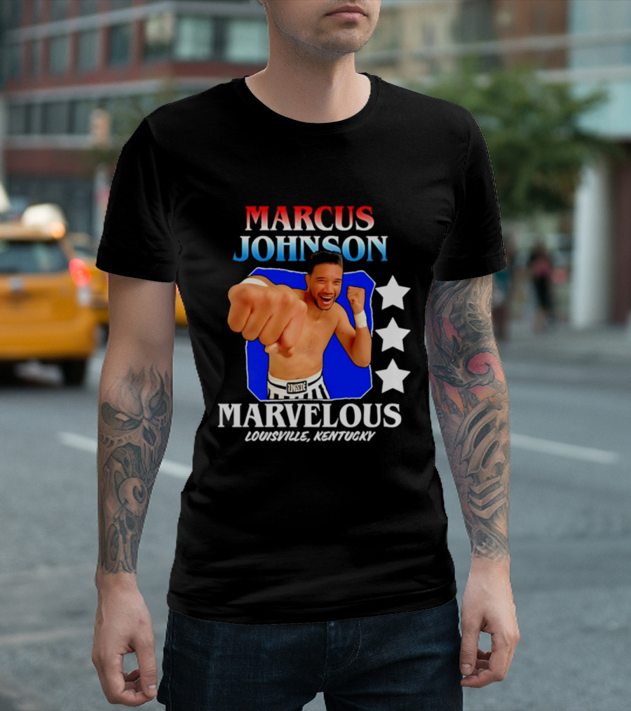 Marcus Johnson Marvelous Boxer Louisville Kentucky T-Shirt