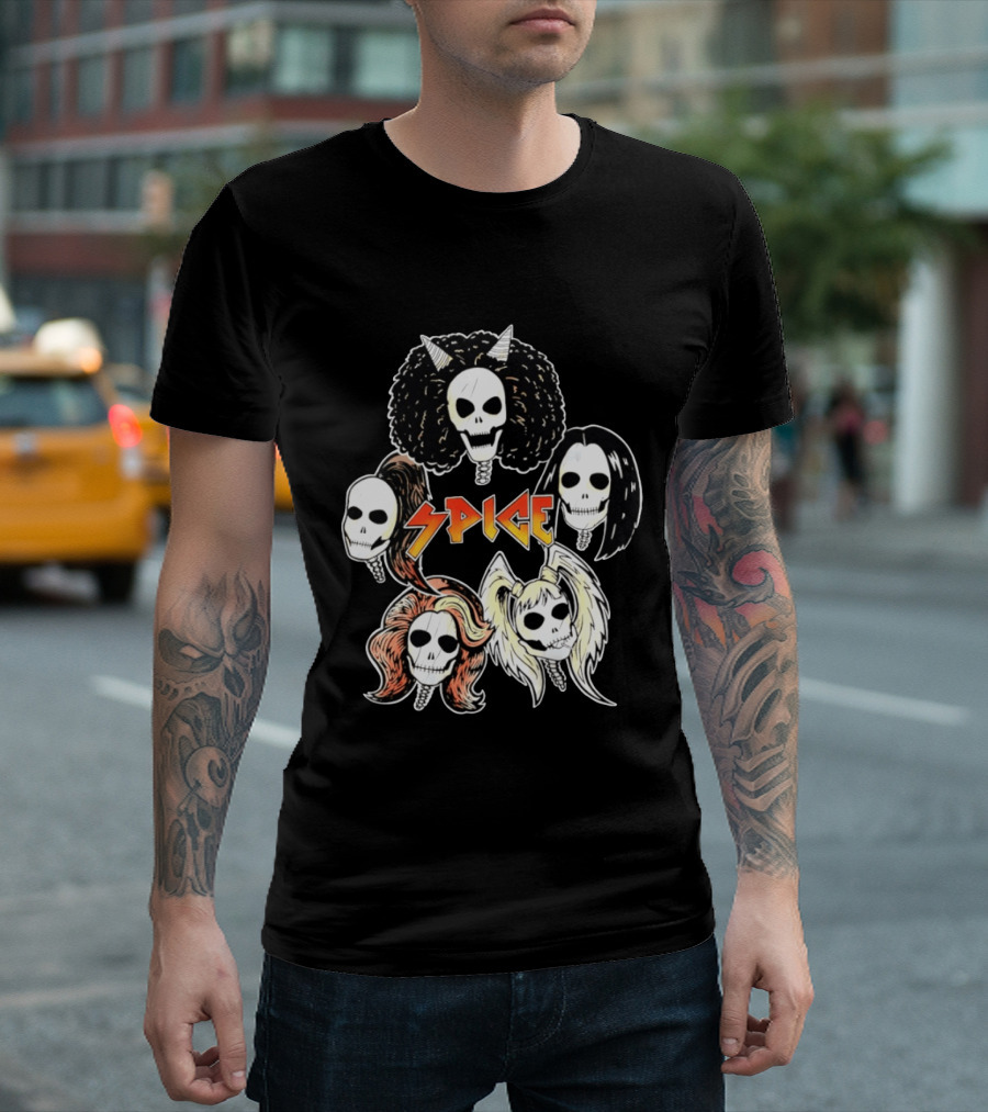 Spice Girls Skull Halloween Rock T-Shirt