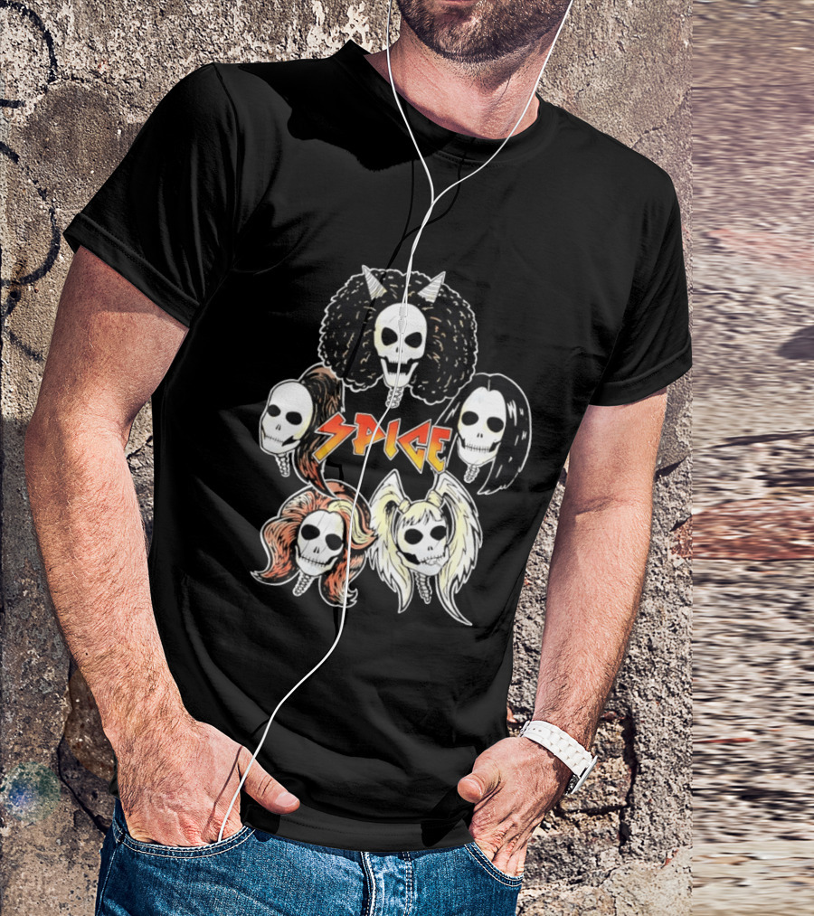 Spice Girls Skull Halloween Rock T-Shirt