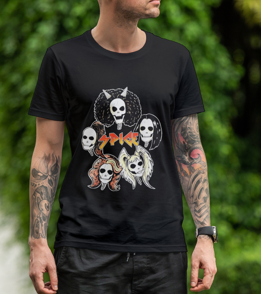 Spice Girls Skull Halloween Rock T-Shirt