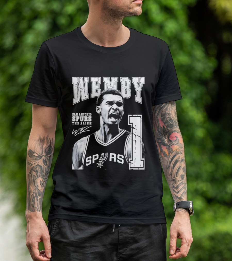 Wemby San Antonio Spurs The Alien 1 Victor Wembanyama Basketball T-Shirt