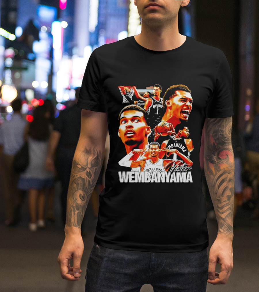 Victor Wembanyama Spurs Basketball Hero Collection T-Shirt