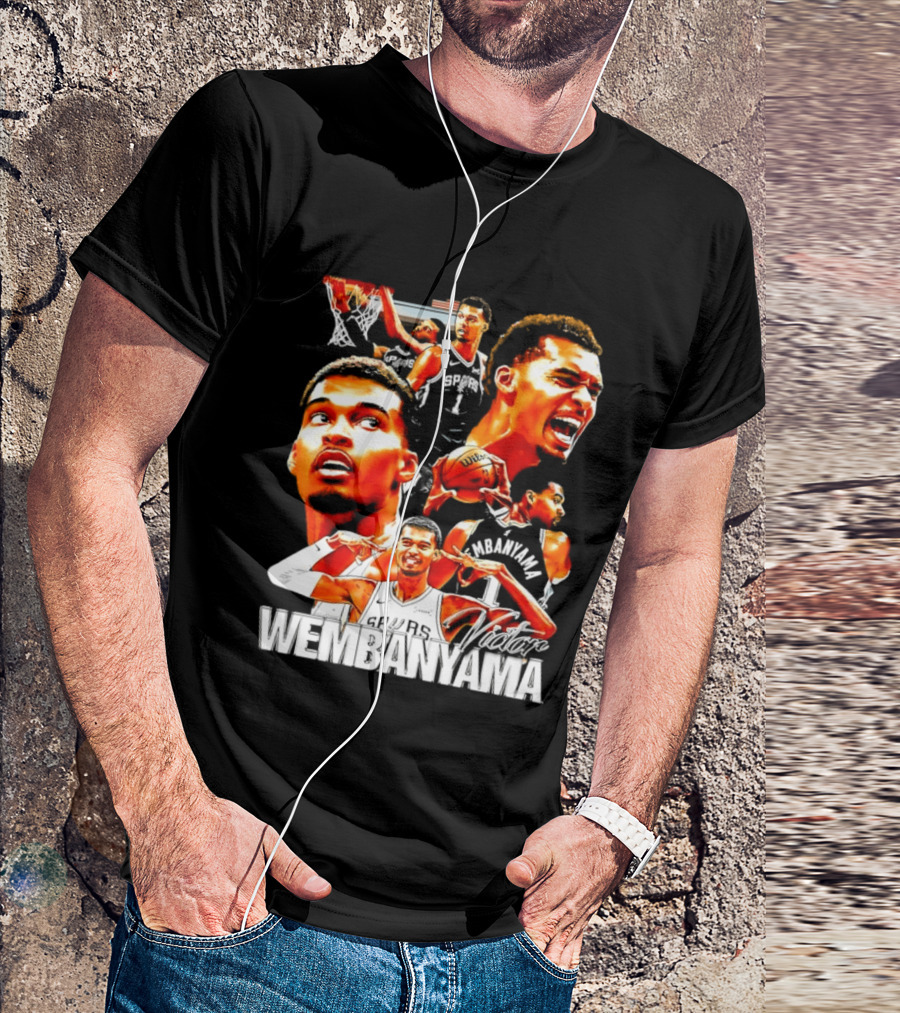 Victor Wembanyama Spurs Basketball Hero Collection T-Shirt
