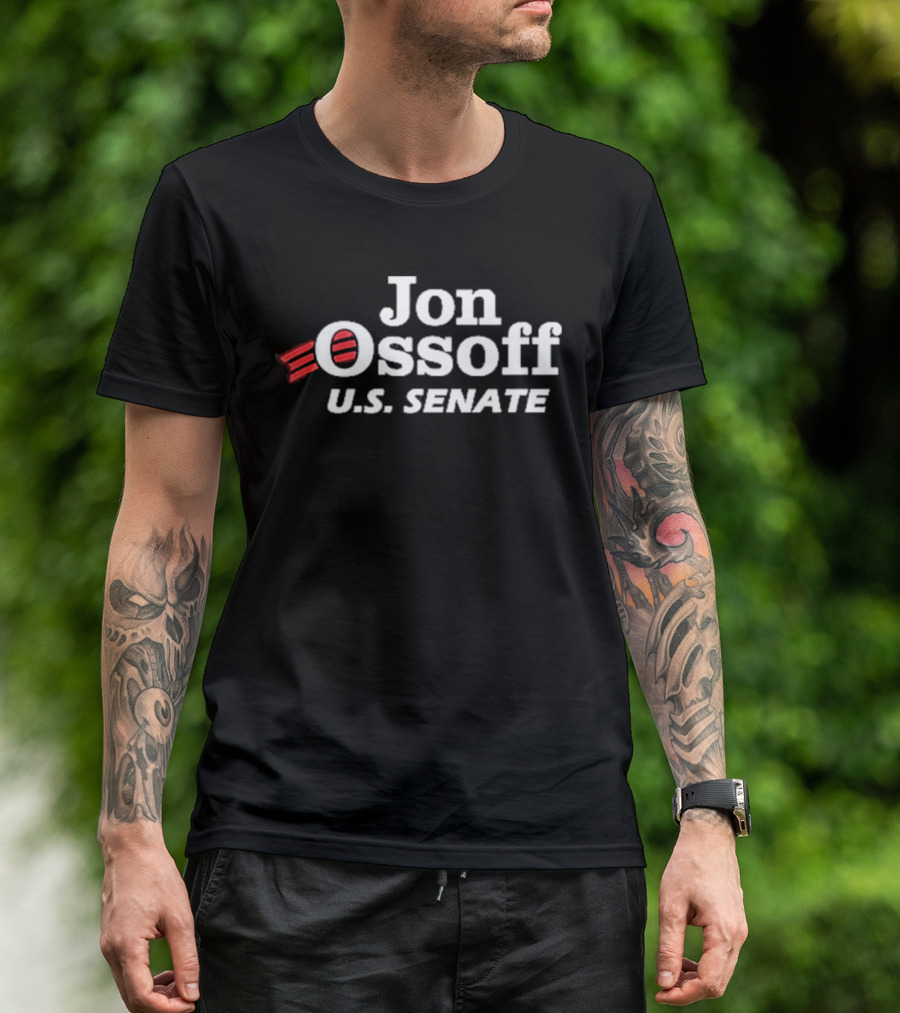 Jon Ossoff U.S. Senate Vote Text With Stripes T-Shirt