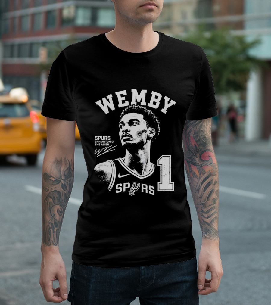 Wemby Victor Wembanyama Spurs The Alien 2026 Basketball Nba San Antonio 1 T-Shirt