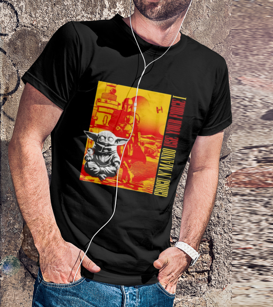 Grogu N' Mando Use Your Force I Star Wars Adventure T-Shirt