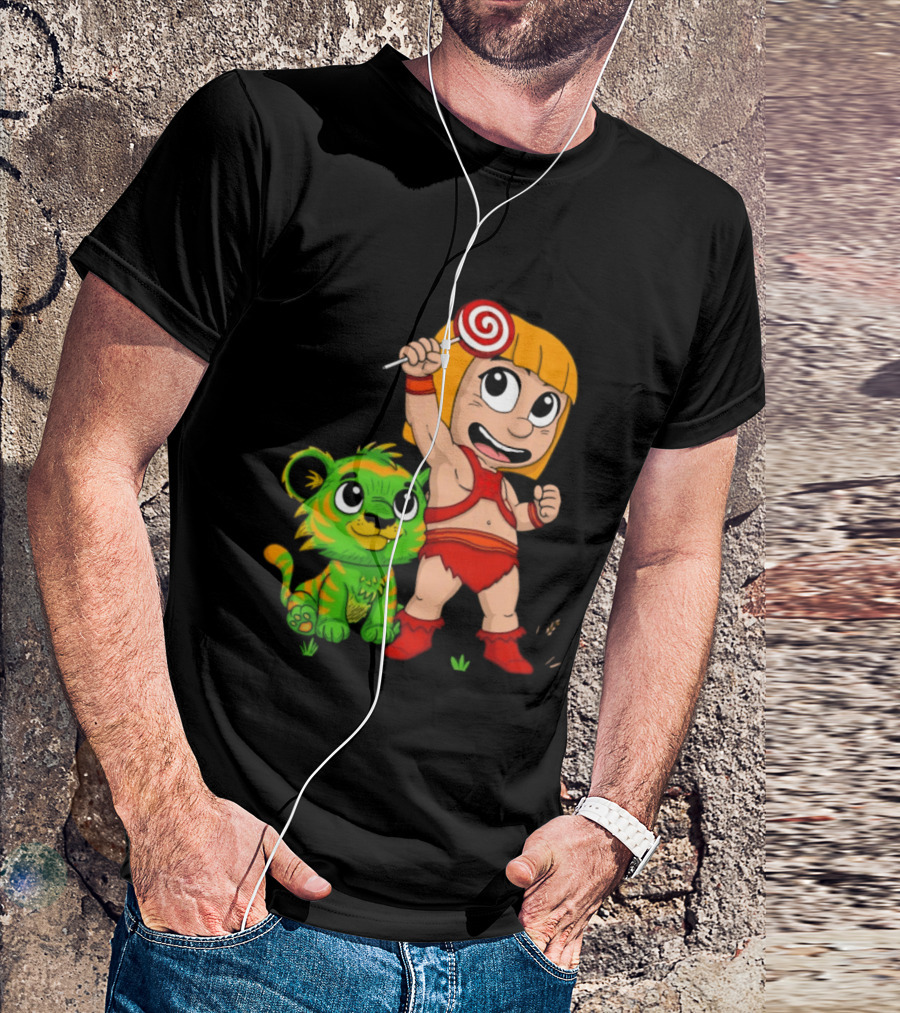 He Man And Battle Cat Masters Of Kindergarten Lollipop Adventure T-Shirt