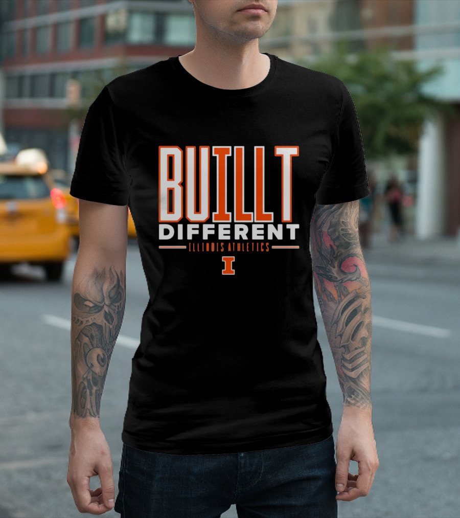 BuILLt Different Illinois Athletics I T-Shirt