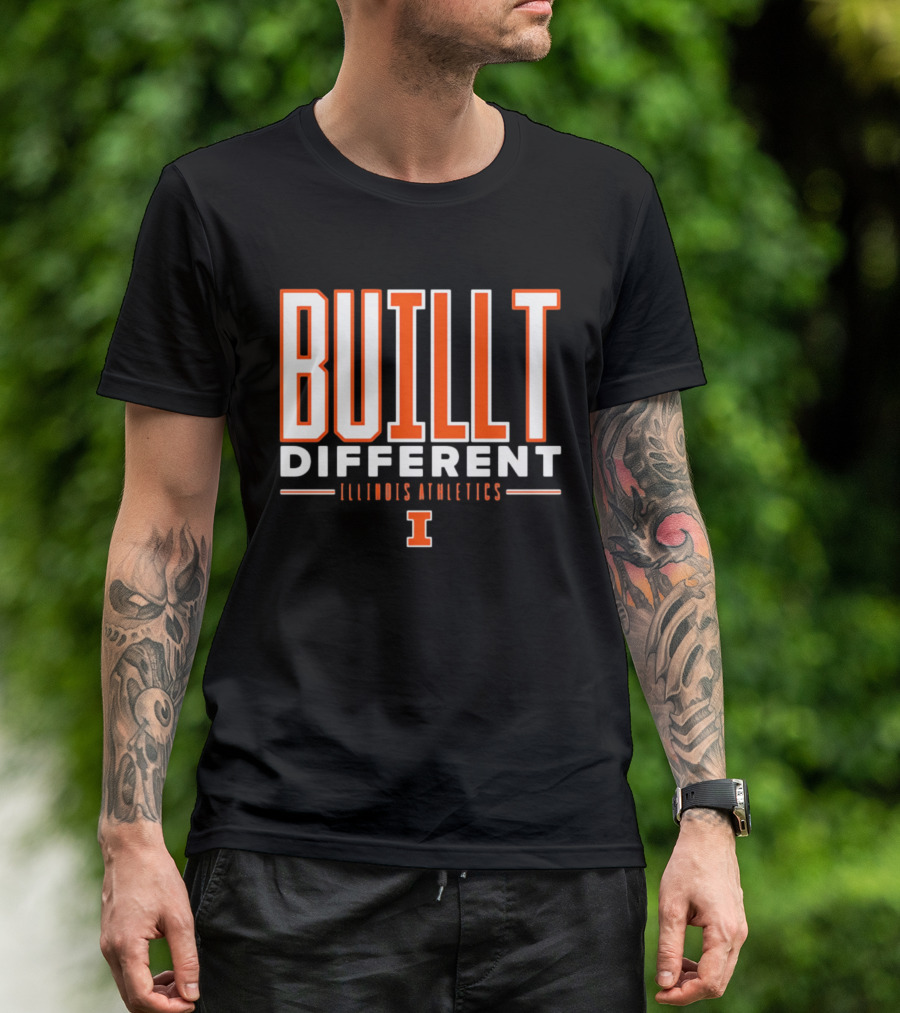 BuILLt Different Illinois Athletics I T-Shirt