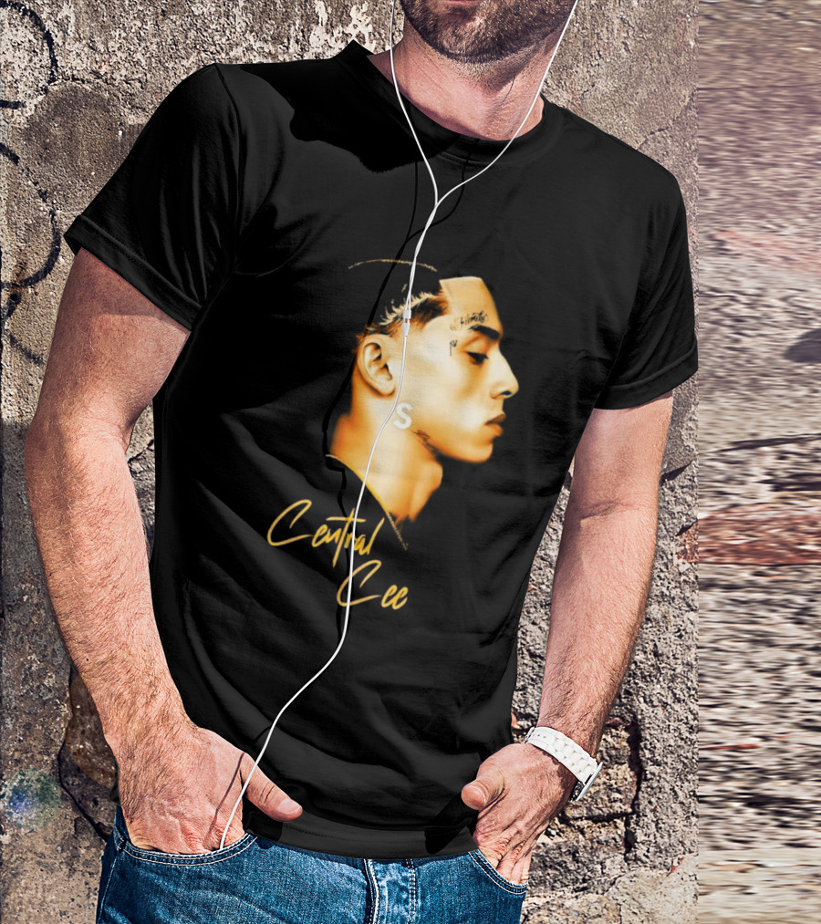 Central Cee Star UK Portrait Profile T-Shirt