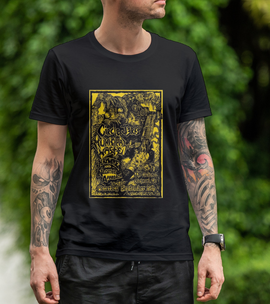 Circle Jerks Municipal Waste Hawkwind Negative Approach The National Richmond Va Saturday September 19th 2026 T-Shirt