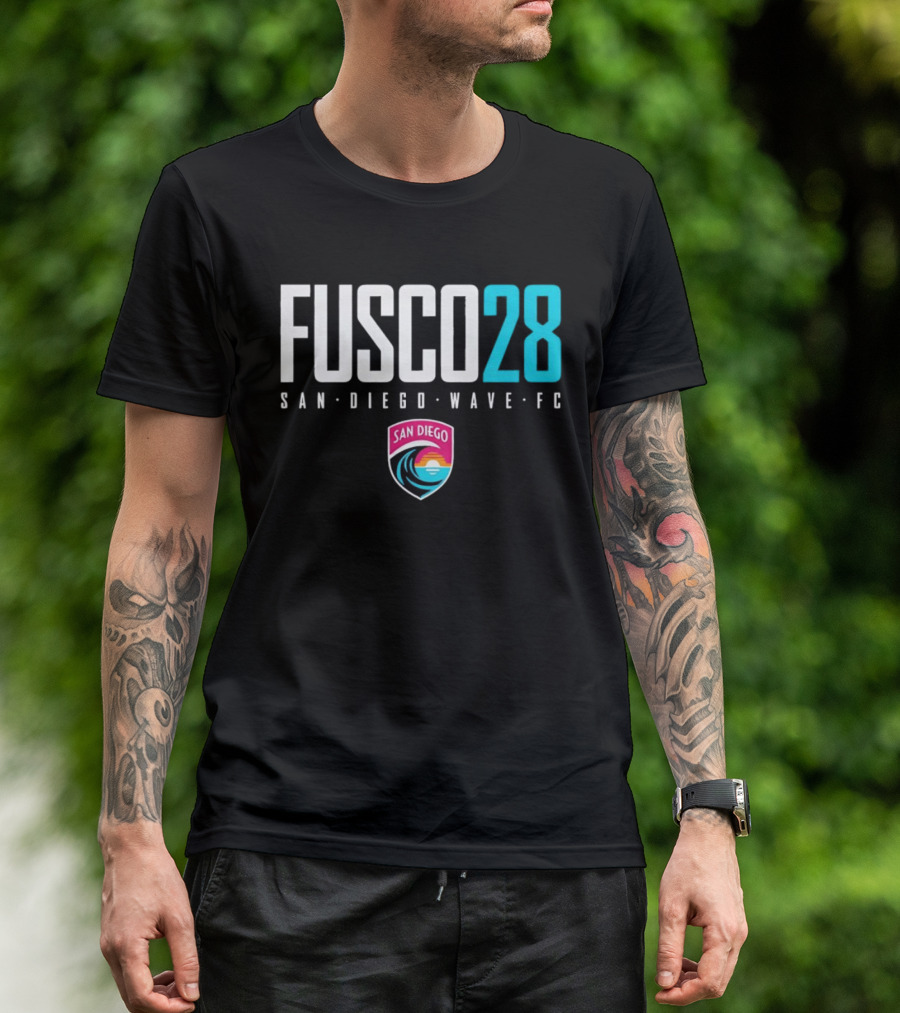 Fusco 28 San Diego Wave FC National Women's Soccer League NWSL T-Shirt