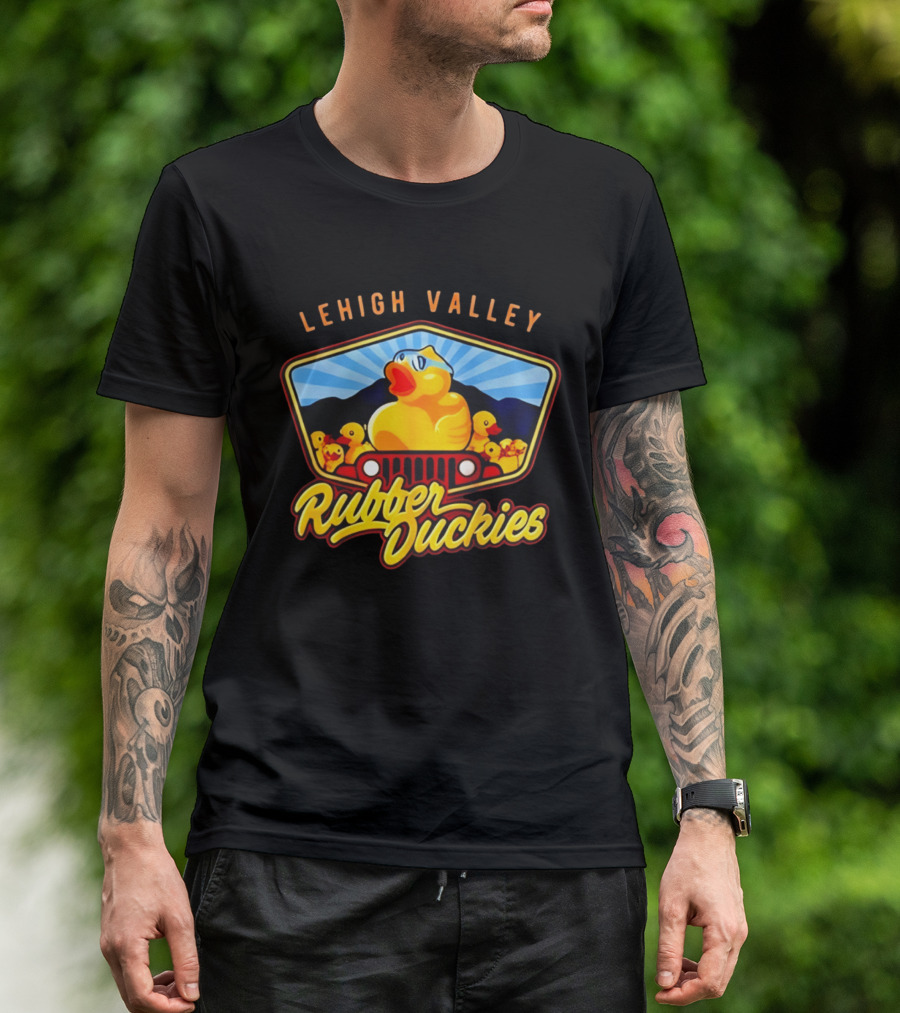 Lehigh Valley IronPigs Rubber Duckies Jeep T-Shirt
