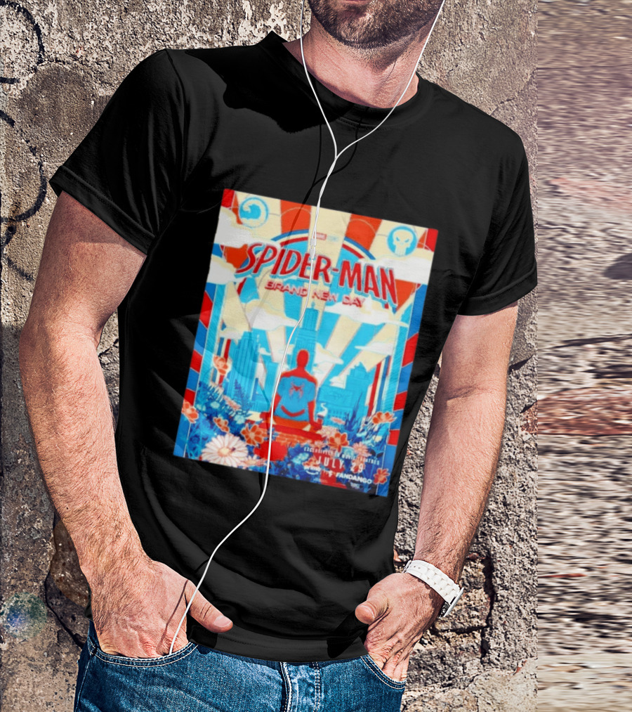 Marvel Studios Spider Man Brand New Day Exclusive Release July 29 Fandango Promotion T-Shirt