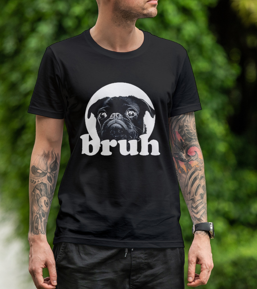 Pug Bruh Meme Resurrected Rides Don Abenante Dog T-Shirt