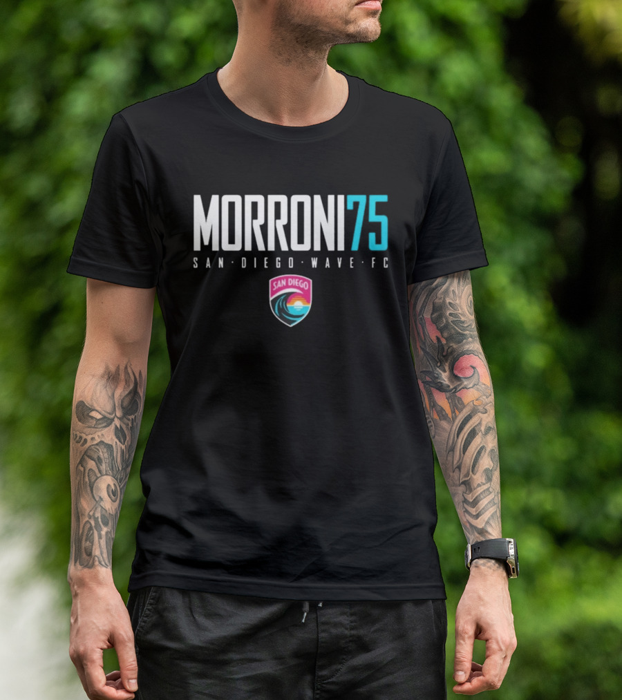 San Diego Wave FC Morroni 75 Soccer Team T-Shirt