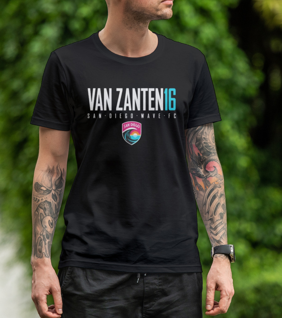 Van Zanten 16 San Diego Wave FC NWSL Soccer T-Shirt