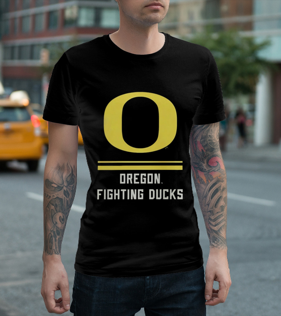 Oregon Fighting Ducks Yellow O T-Shirt