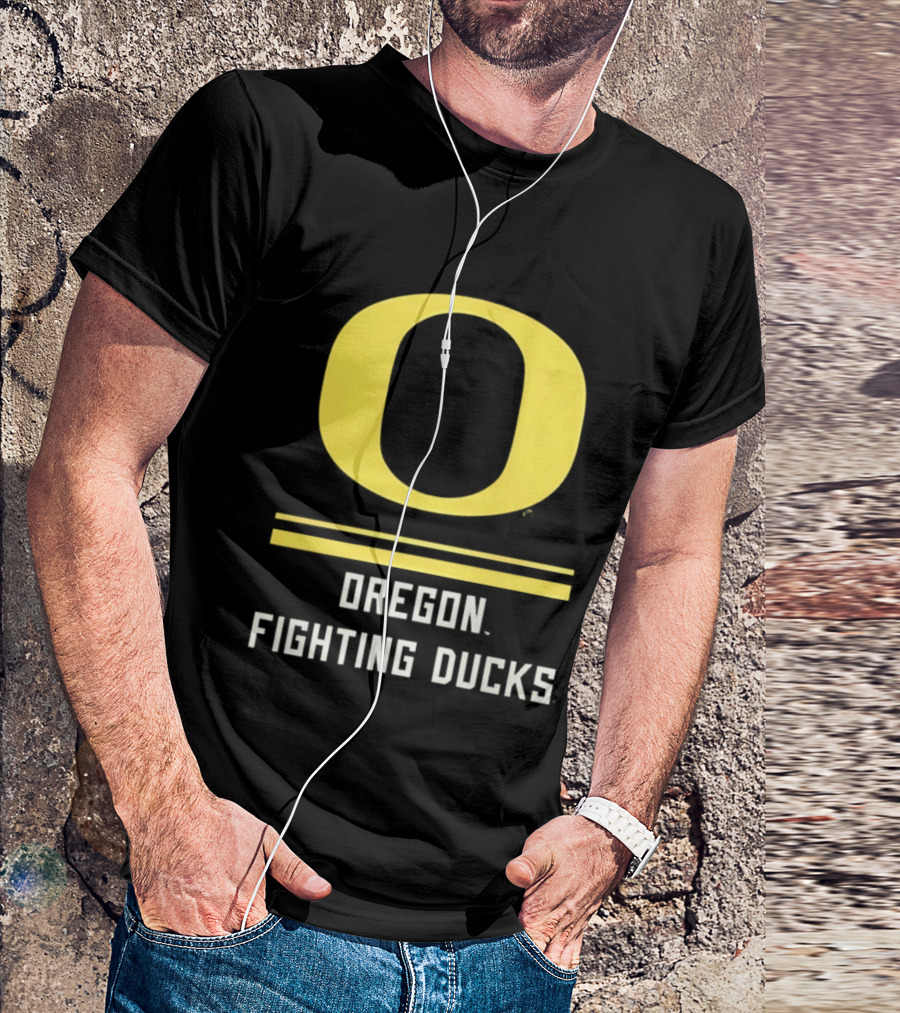 Oregon Fighting Ducks Yellow O T-Shirt