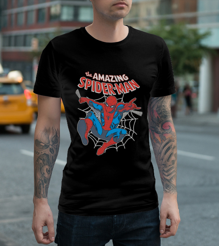 The Amazing Spider Man Web Crawling Comic T-Shirt