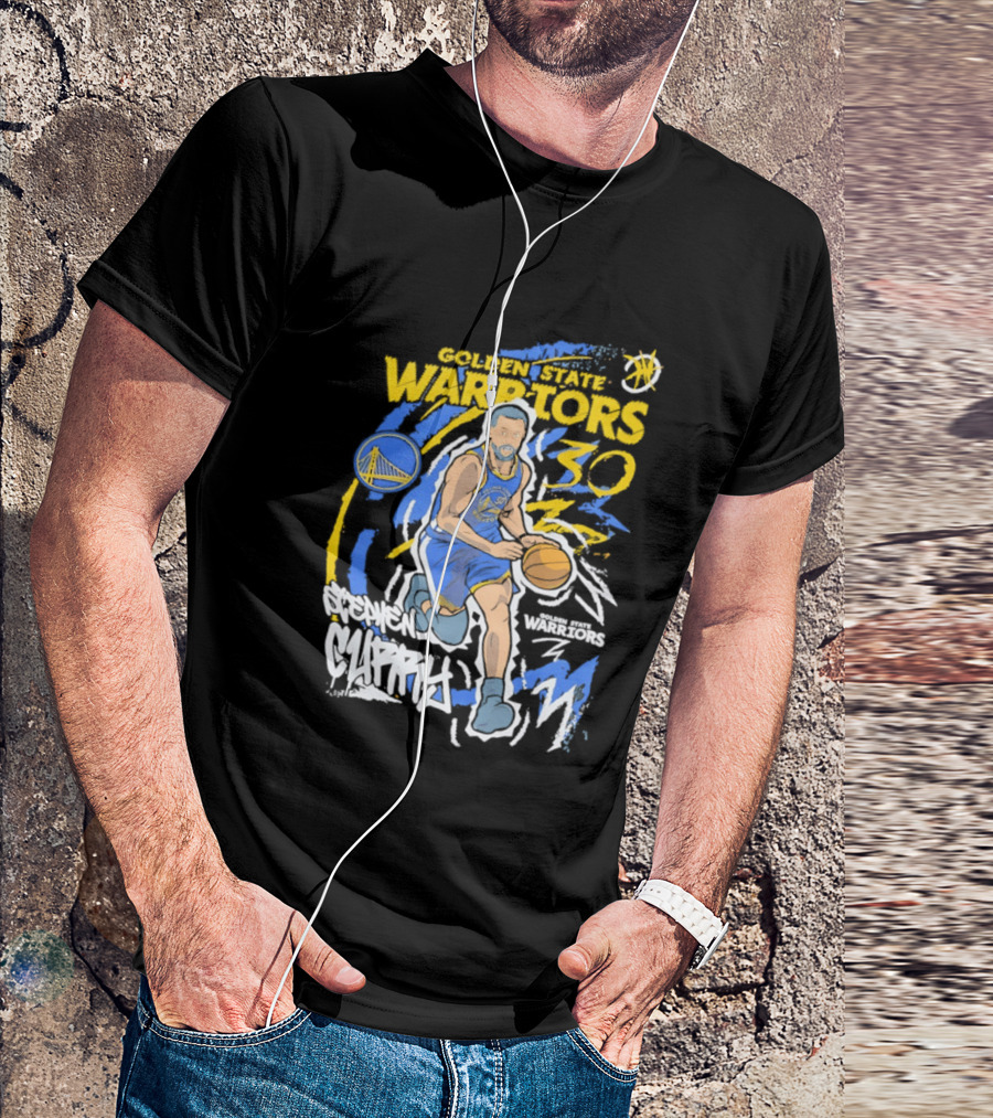 Golden State Warriors Stephen Curry 30 Basketball Player T-Shirt