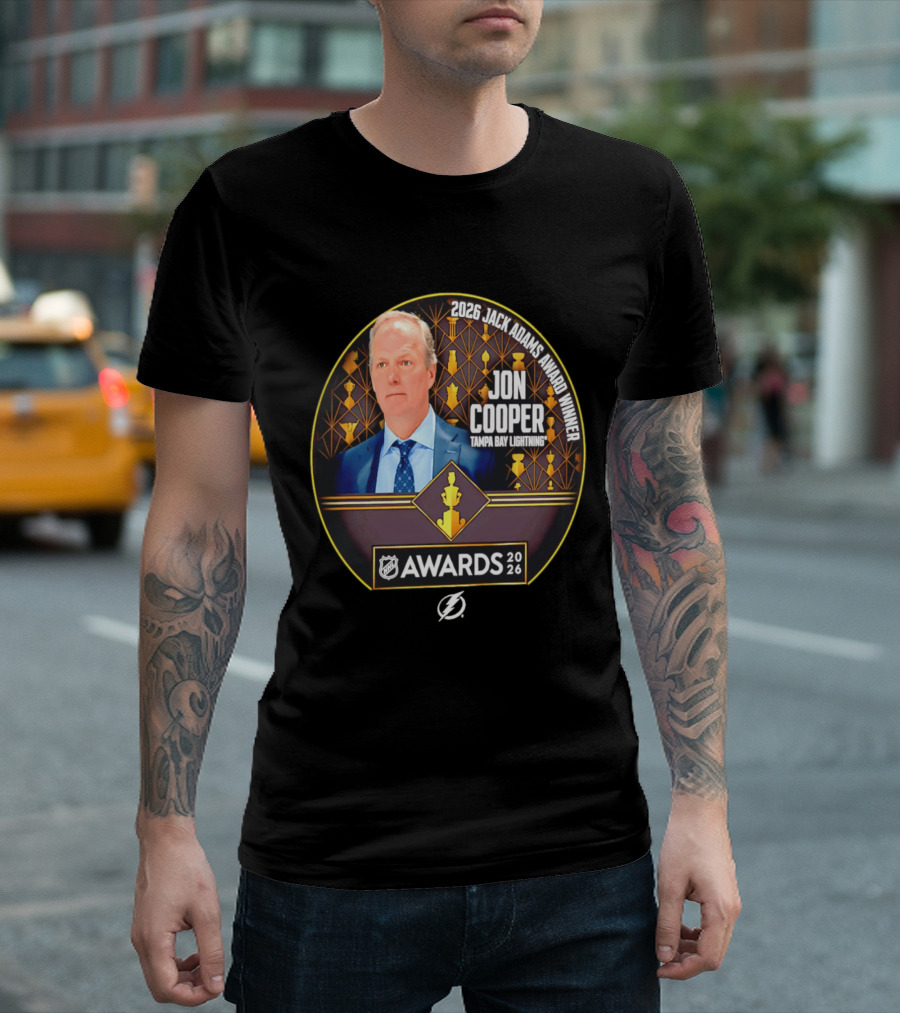 2026 Jack Adams Award Winner Jon Cooper Tampa Bay Lightning NHL Awards T-Shirt