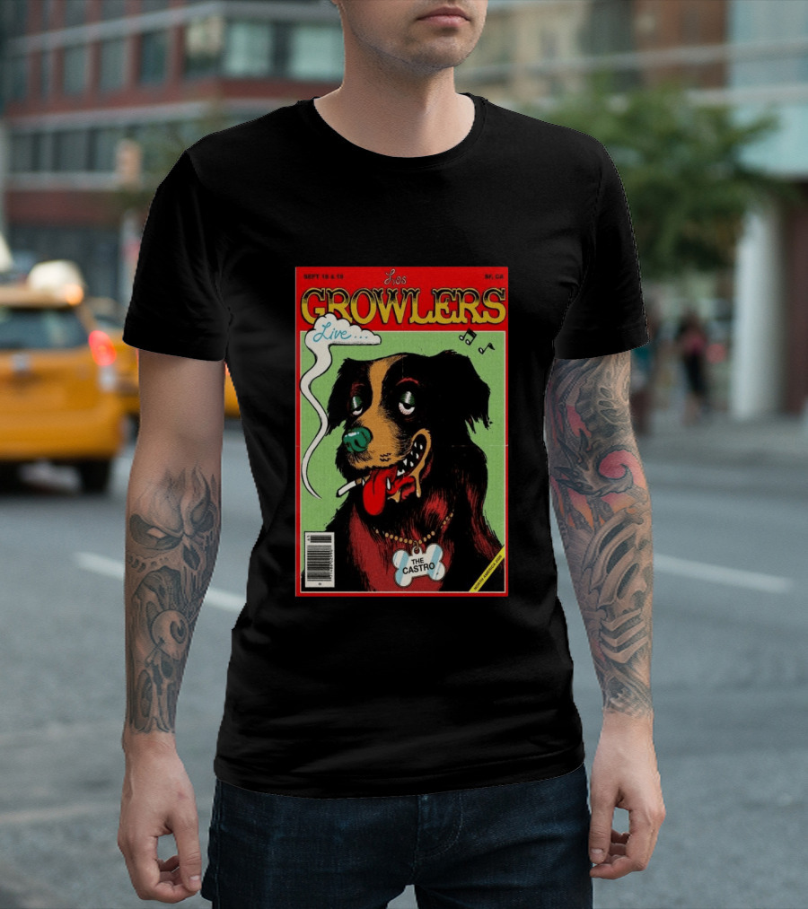 Los Growlers Live Sept 18 19 2026 San Francisco CA The Castro Theatre Dog T-Shirt