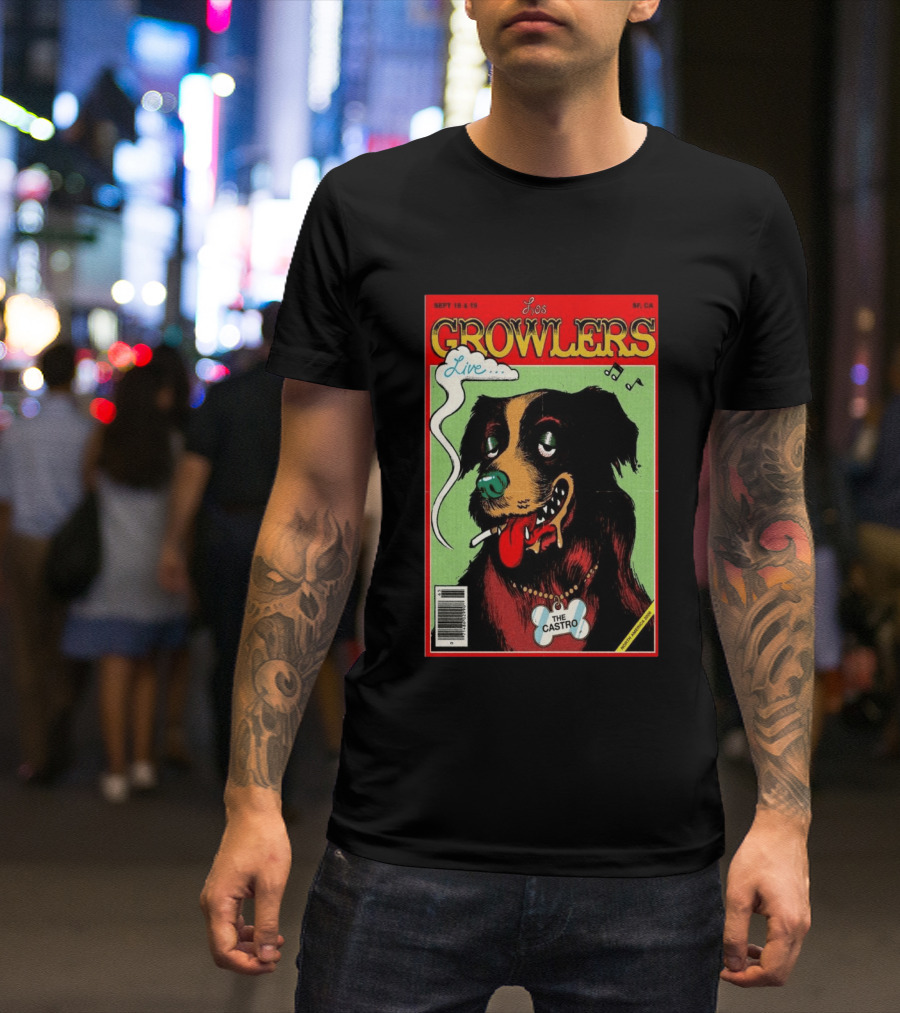 Los Growlers Live Sept 18 19 2026 San Francisco CA The Castro Theatre Dog T-Shirt