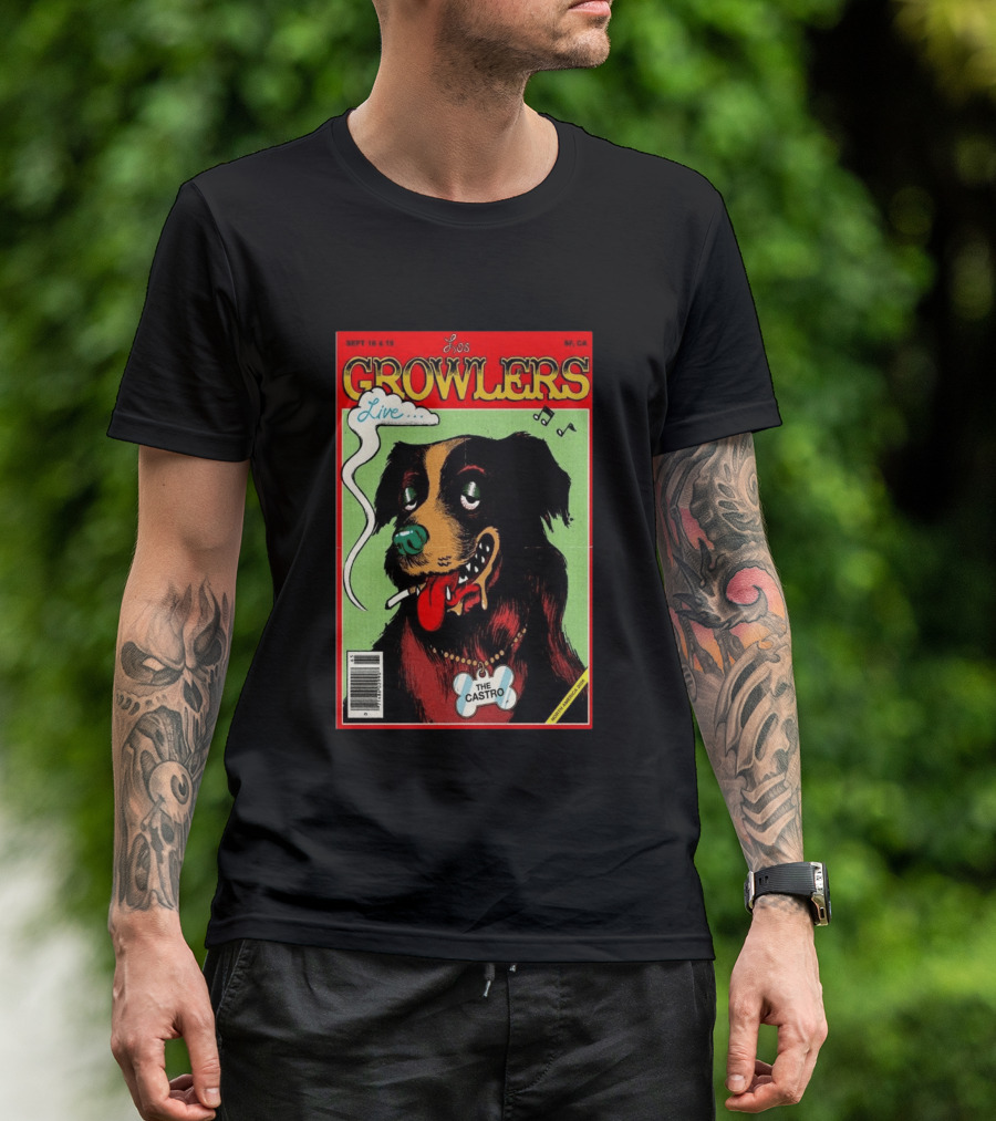 Los Growlers Live Sept 18 19 2026 San Francisco CA The Castro Theatre Dog T-Shirt