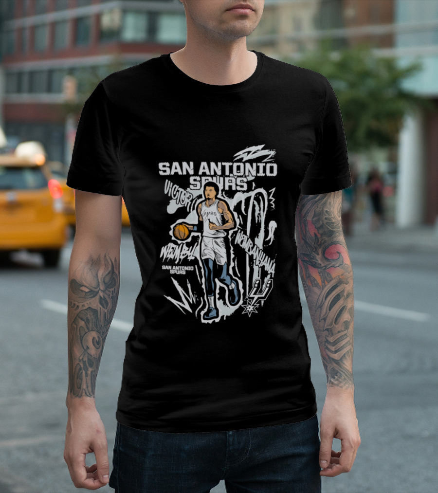 San Antonio Spurs Victor Wembanyama Basketball Player Wemby 22 T-Shirt