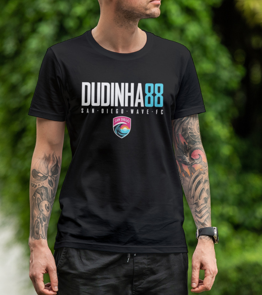 Dudinha 88 San Diego Wave FC Fan Gear Soccer Team T-Shirt
