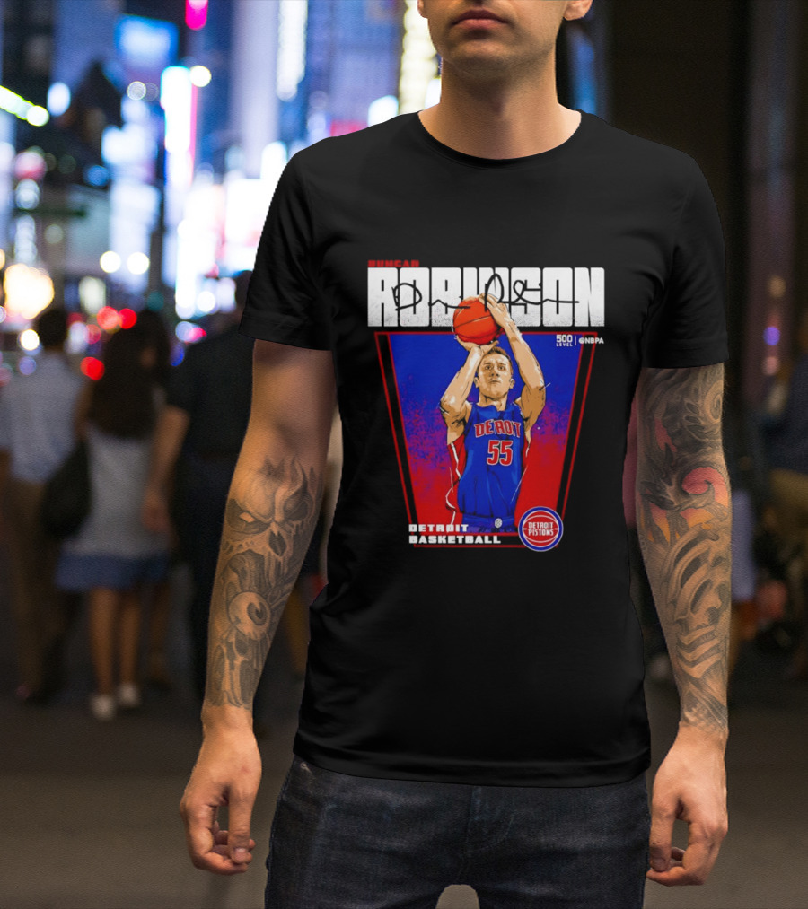 Duncan Robinson Detroit Pistons Basketball NBA Number 55 T-Shirt