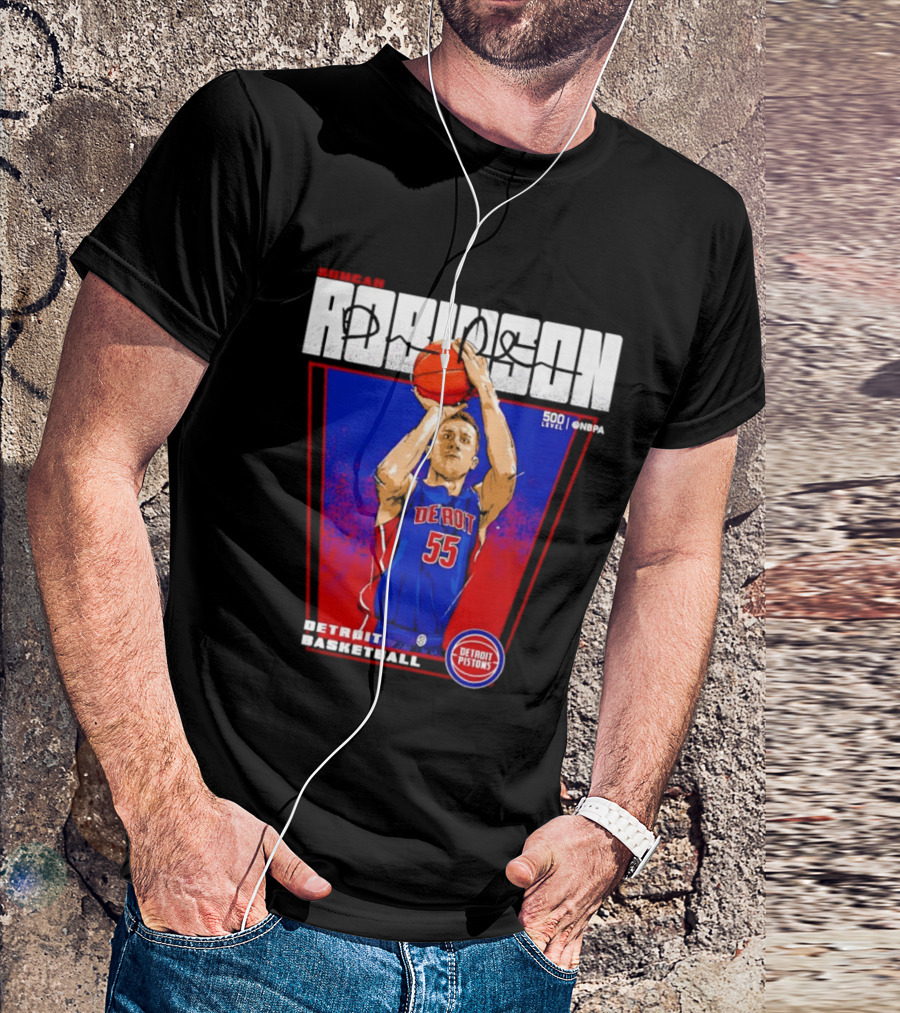 Duncan Robinson Detroit Pistons Basketball NBA Number 55 T-Shirt