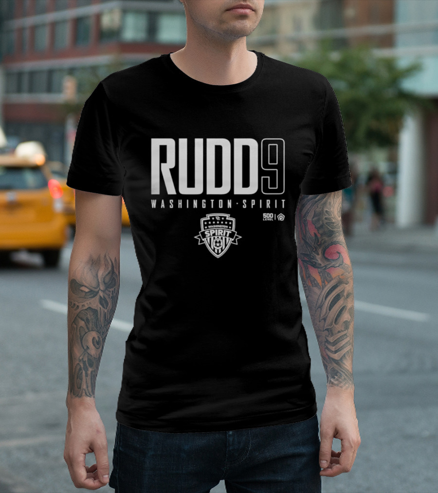 Rudd 9 Washington Spirit Soccer Team NWSL Crest T-Shirt