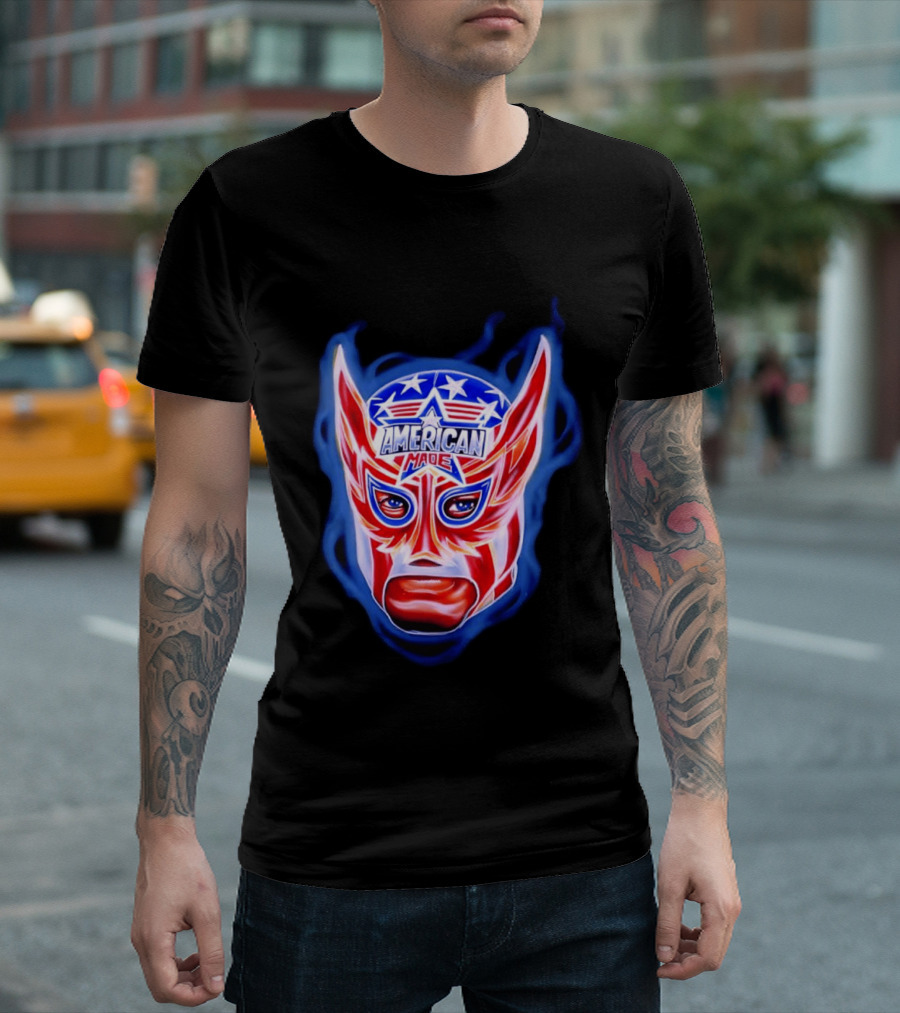 Cody Rhodes American Made Luchador Mask Star Spangled T-Shirt