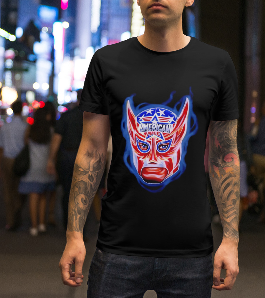 Cody Rhodes American Made Luchador Mask Star Spangled T-Shirt