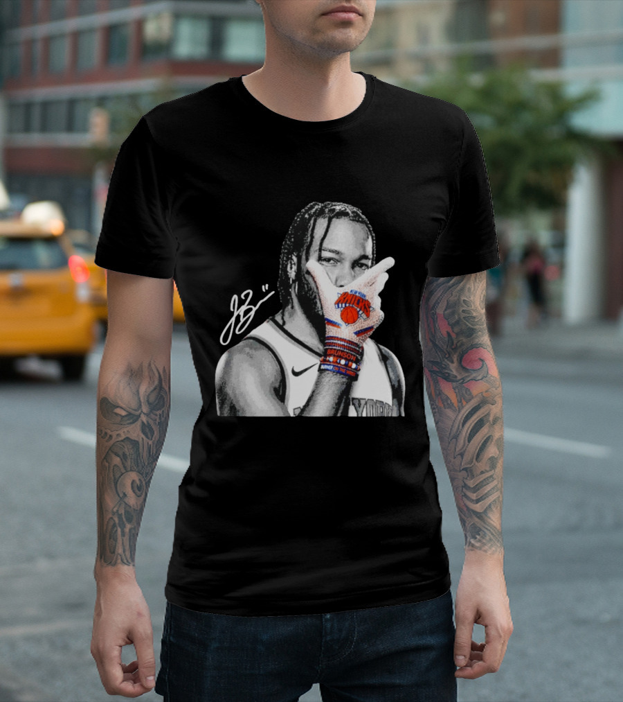 Jalen Brunson New York Knicks Burner Of The Year MJ Glove Pose T-Shirt