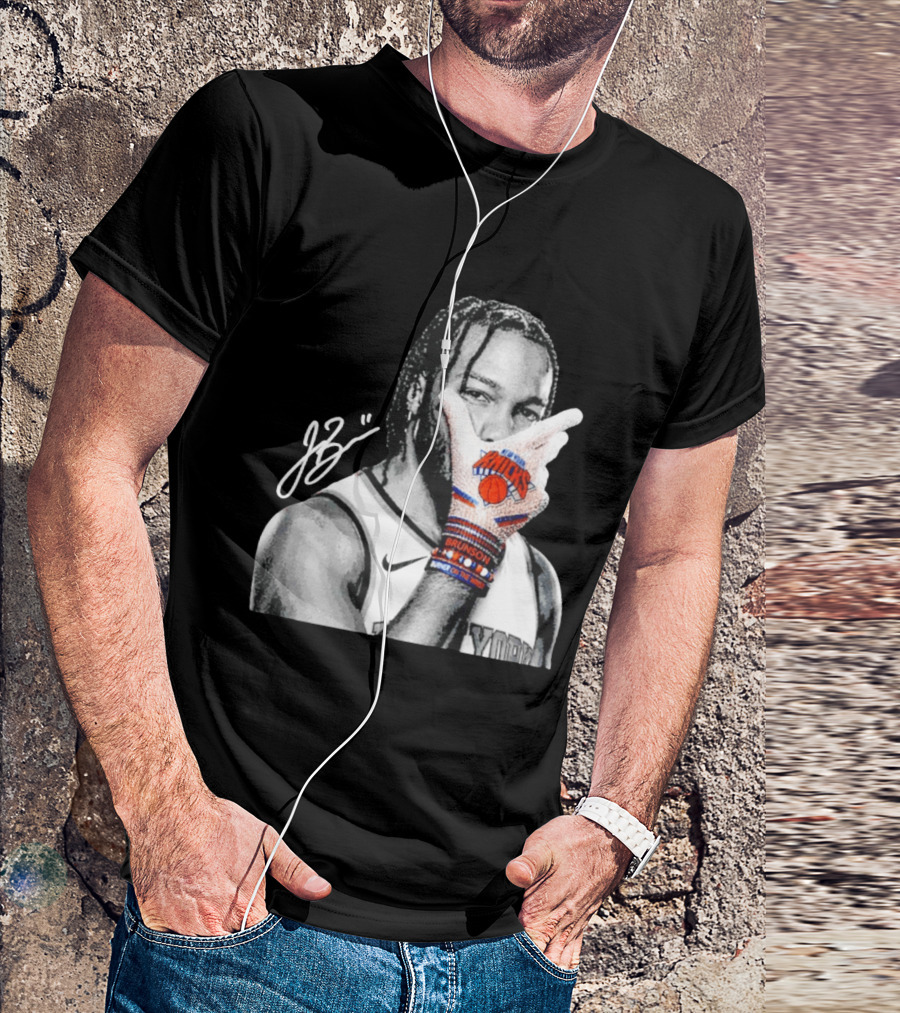 Jalen Brunson New York Knicks Burner Of The Year MJ Glove Pose T-Shirt