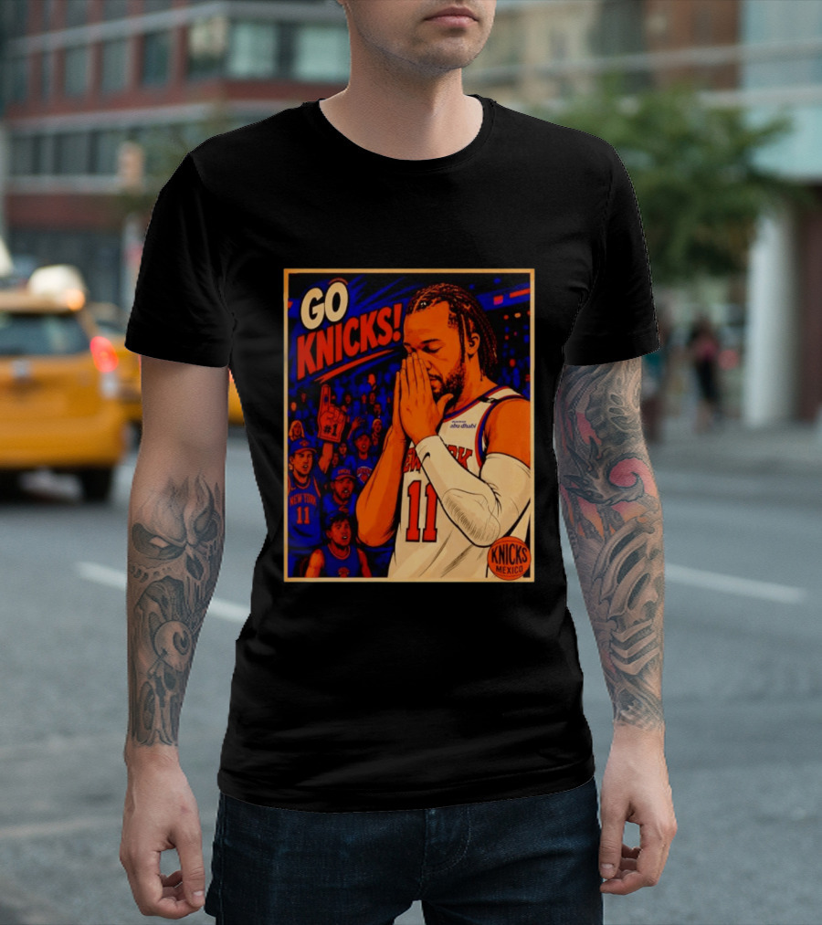 GO KNICKS Jalen Brunson New York Knicks 11 Mexico T-Shirt
