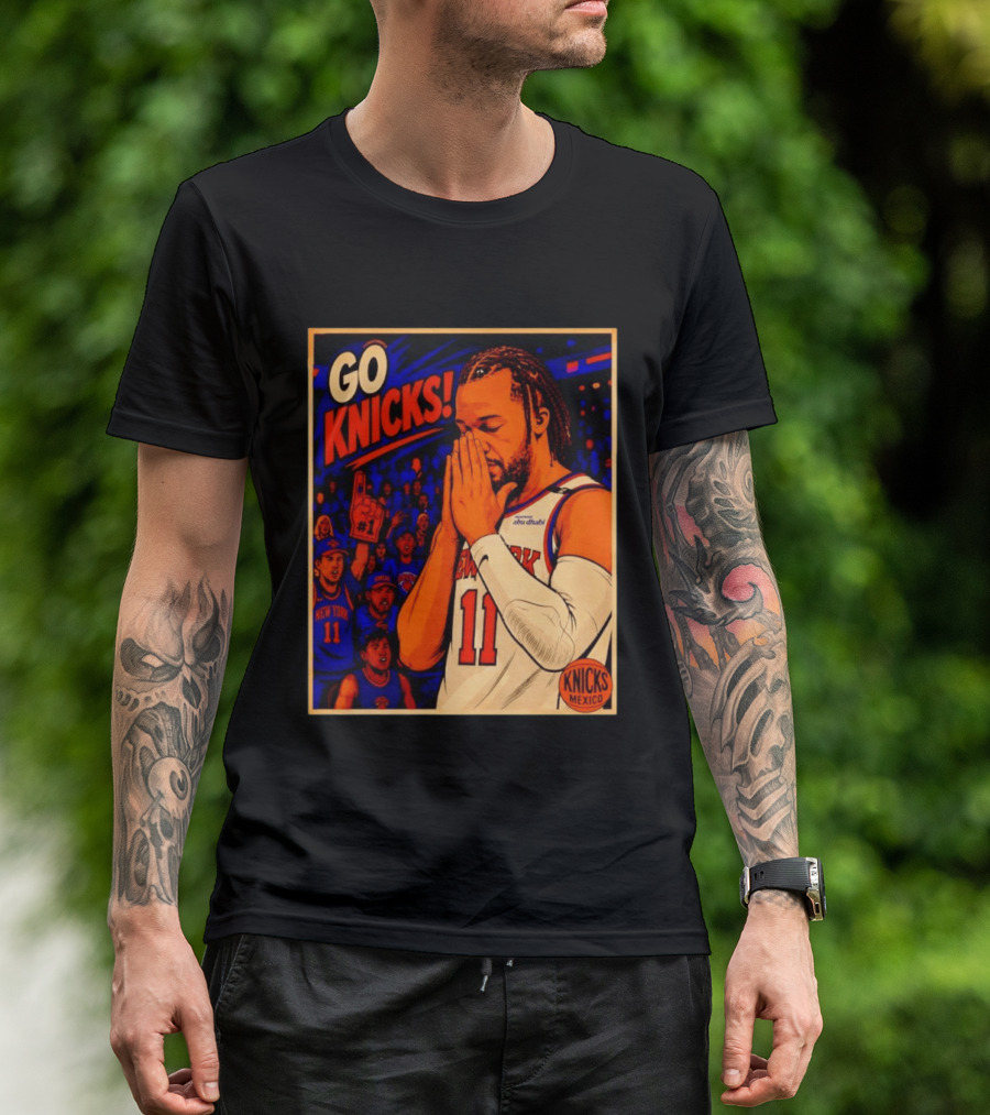 GO KNICKS Jalen Brunson New York Knicks 11 Mexico T-Shirt
