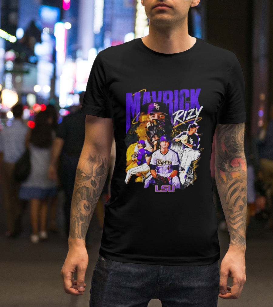 LSU Tigers Mavrick Rizy Baseball Collection T-Shirt